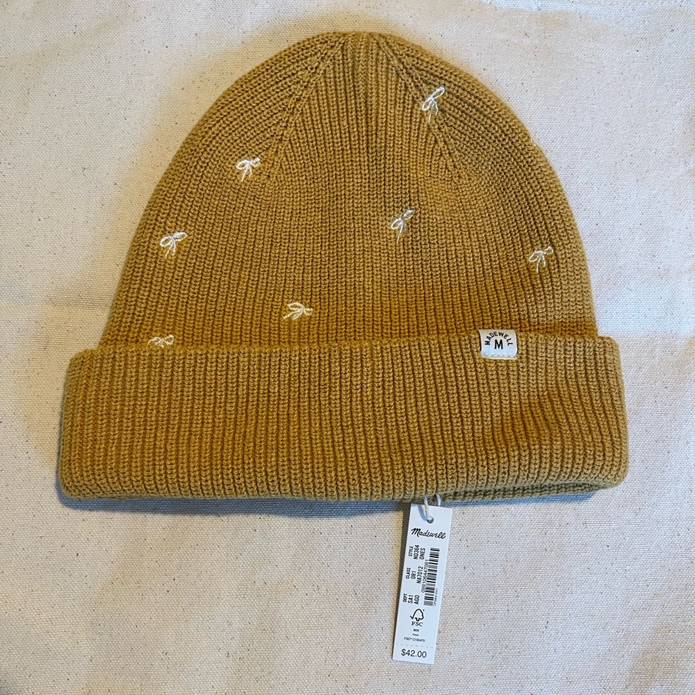 Madewell (Re)sourced Cotton Cuffed Beanie Embroidered